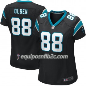 Camiseta Mujer NFL Carolina Panthers Greg Olsen 88 Nike Negro 